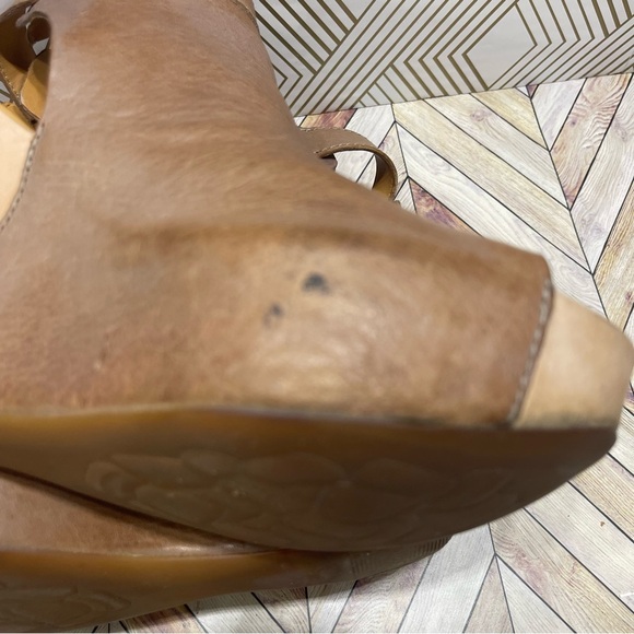 Kork Ease Nero taupe Leather Wrapped Wedge 7 L1 - Picture 12 of 13